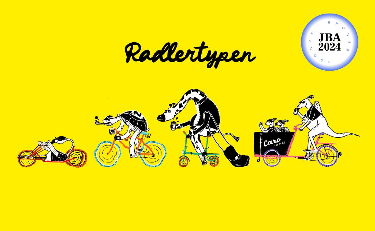 Radfreundlich Radlertypen, Zeughaus Design